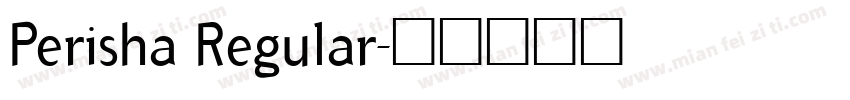 Perisha Regular字体转换